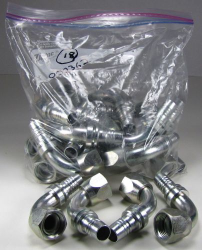 Bag of 18 New EATON (Aeroquip) Hose End Fittings Part Number 1SA12FJB12