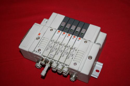 SMC 5 Port Pneumatic 24VDC Valve Bank  - FREE SHIP to USA