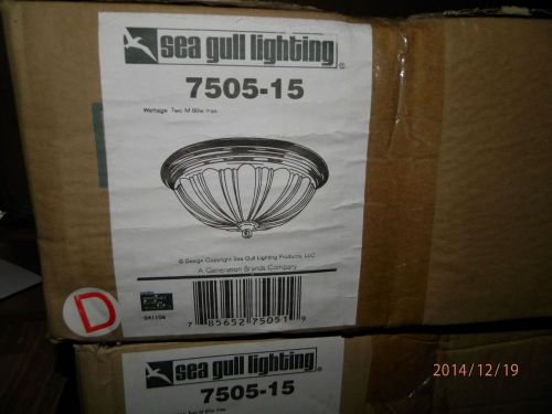 Sea Gull lighting 7505-15 white ceiling fixture