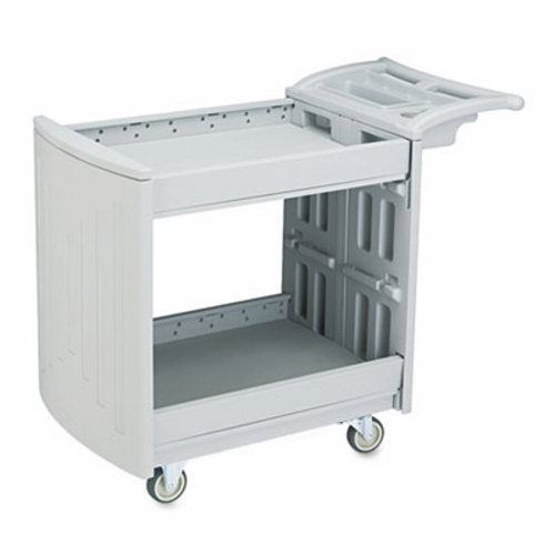 Safco utility cart, 2-shelf, 45w x 23d x 37-1/4h, light gray (saf5330gr) for sale