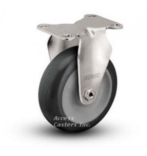 3xa02pr 3-1/2&#034; rigid plate caster, poly on poly wheel, 350 lbs capacity for sale