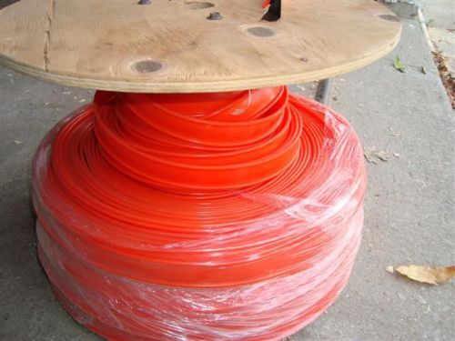 Flat orange eagle belting conveyor belt 1-1/4 in x 3/16 in new for sale