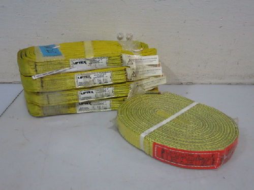 5 LIFTEX/WEBMASTER NYLON LIFTING SLINGS LOT, EN2-975NX12FT, 16 FT