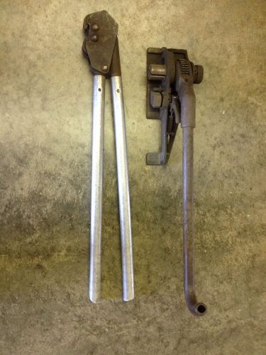 Signode 1-1/4&#034; steel banding strapping 3a-114 tensioner &amp; b-1435 sealer for sale