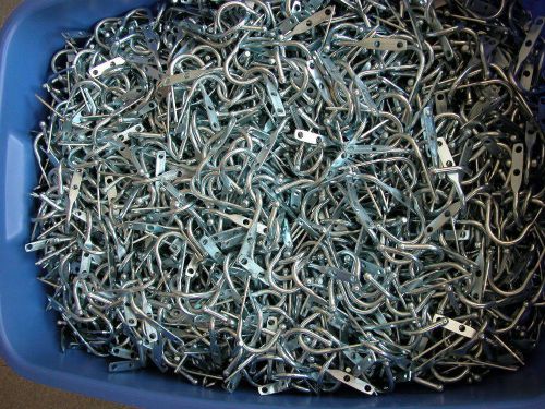 Locker &#034;j&#034; steel hooks - 50 pcs. - single-prong, side-mounted - new for sale