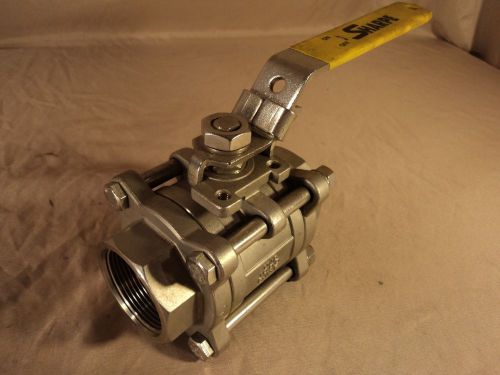 Sharpe 1-1/2&#039;&#039; cf8m stainless threaded x socket weld ball valve for sale