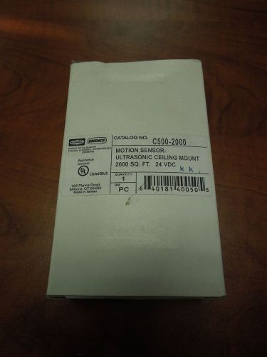 Hubbell Motion Sensor Ultrasonic Ceiling Mount - C500-2000 - New Surplus In Box