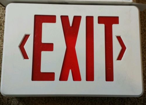 2 NEW Dual-Lite LXSRW LED Exit Sign NIB Single Side Mounting