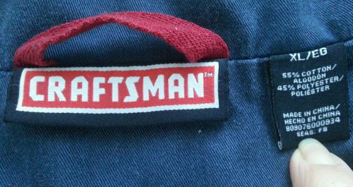 CRAFTSMAN MENS SZ XL BLUE COVERALLS