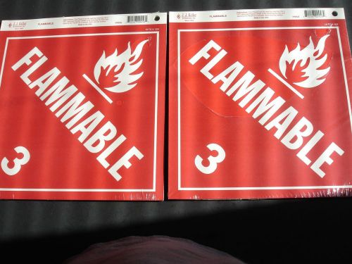 FLAMMABLE 3 SIGN BY J/J/ KELLER. TWELVE SIGNS TOTAL, SEE DETAILS BELOW, NEW