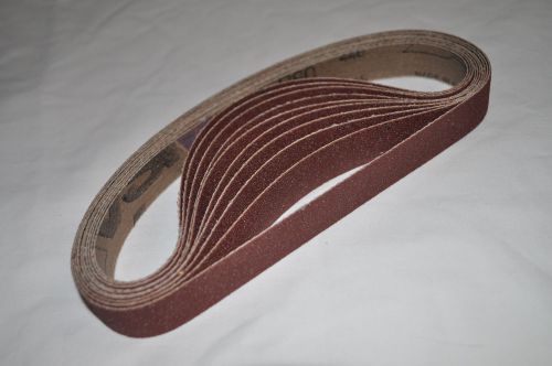 VSM KK711X SANDING BELTS, 80 GRIT, 3/4&#034; X 19&#034;, QTY OF 10, NEW!!