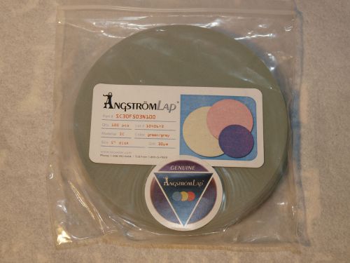 Angstromlap sc30f503n100 silicon carbide lapping films 5&#034; gray color 30 ?m for sale