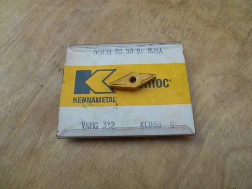 KENNAMETAL CARBIDE INSERTS , VNMG 332 , KC850 , 5 INSERTS