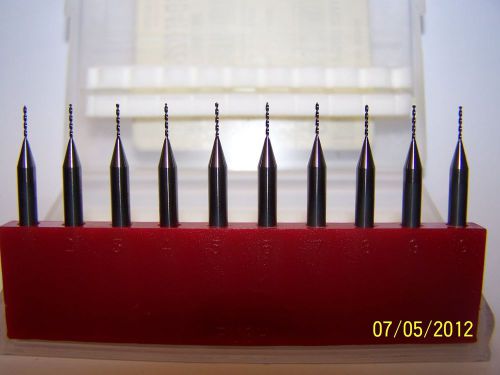 (10) .0224 NEW MICRO CARBIDE DRILLS SD4 0224