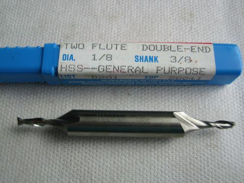 DBL End mill 1/8&#034; HSS