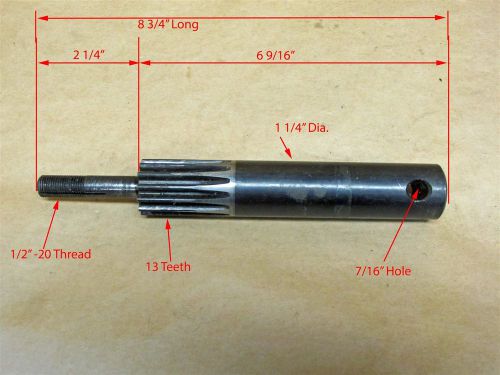 Delta Drill Press Pinion Shaft