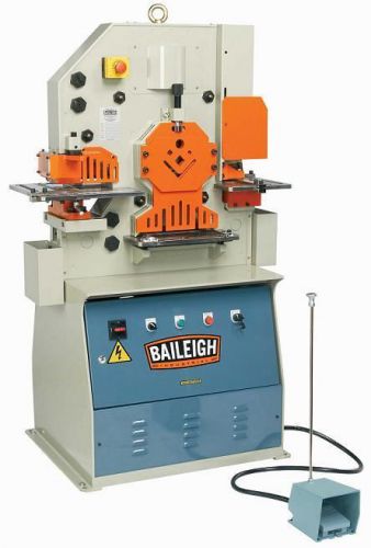 50 Ton 6&#034; Thrt Baileigh SW-501 NEW IRONWORKER, 5 station, 3 Hp, 220V, single pha