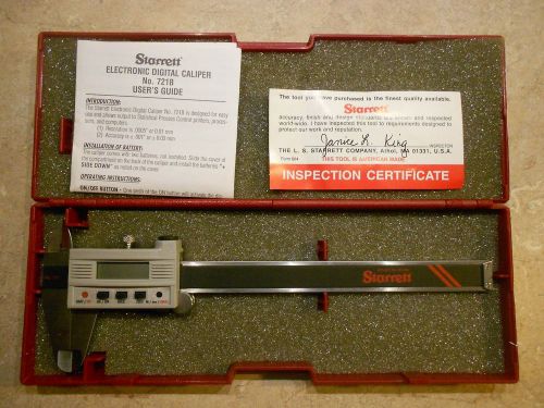 STARRETT DIGITAL INCH/metric  calipers includes output port model 721