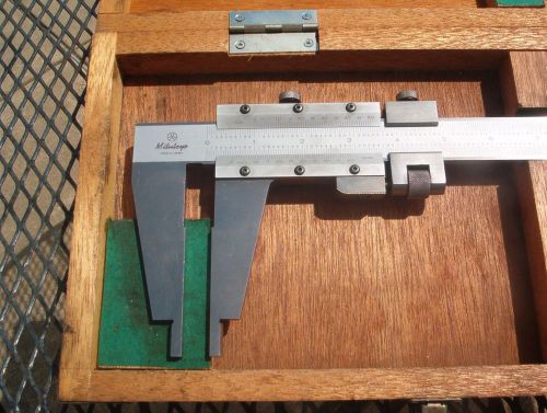 MITUTOYO 24&#034; VERNIER CALIPER EXCELLENT CONDITION MACHINIST LATHE MILL TOOL