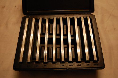 Ten Pc. 1/8&#034; Parallel Set 1/2&#034; to 1-5/8&#034;