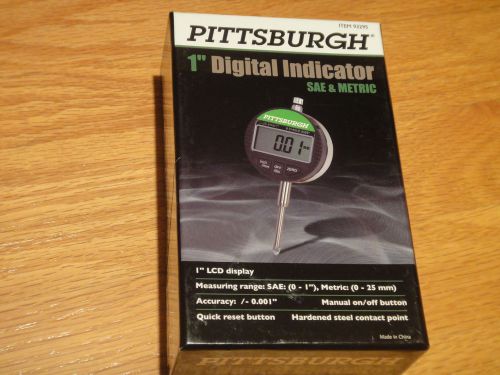 Pittsburgh 1&#034; digital indicator sae &amp; metric for sale