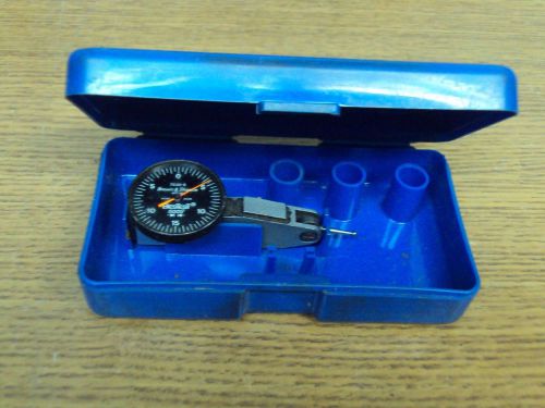 BROWN SHARPE BEST TEST BLACK FACE DIAL INDICATOR MODEL 7030-5 IN CASE .0005&#034;