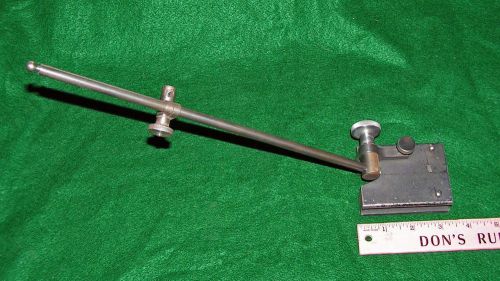 Vtg brown &amp; sharpe b&amp;s no 621 large base surface gage 12&#034; rod + swivel indicator for sale