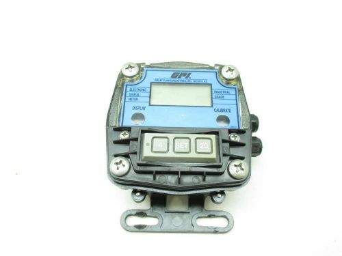 GPI 120012-7 120046-1 ELECTRONIC DIGITAL INDUSTRIAL GRADE FLOW METER D467350