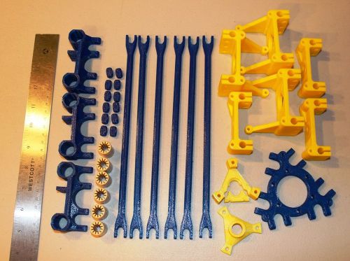 Rostok delta 3d printer plastic parts + igus 8mm bearings+printed rods, pla, new for sale