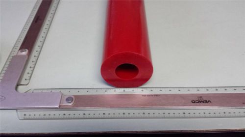 1-1/4&#034; id x 2-3/4&#034; od x 24&#034; long urethane / polyurethane 95 a red tube p/n 11087 for sale