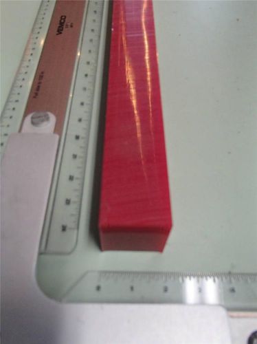 1&#034; x  1&#034; x 12&#034;  urethane / polyurethane 95 a red bar  p/n11134 for sale