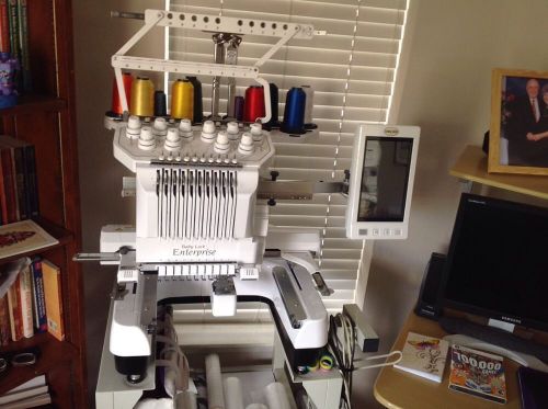 Used 2013 baby lock enterprise bnt10l 10 needle embroidery machine for sale