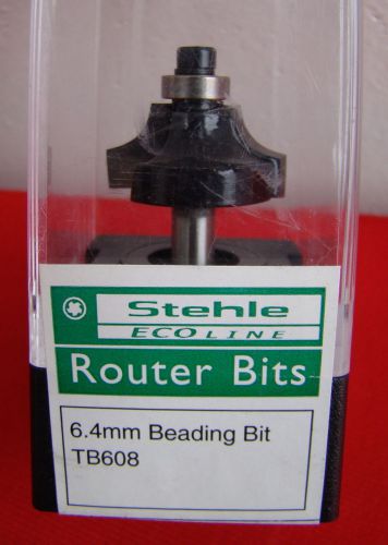 **NEW** STEHLE ECOLINE - ROUTER BIT - 6.4MM BEADING BIT **FREEPOST**