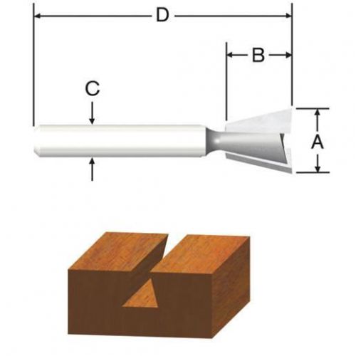 3/8&#034; dovetail router bit 23113 for sale