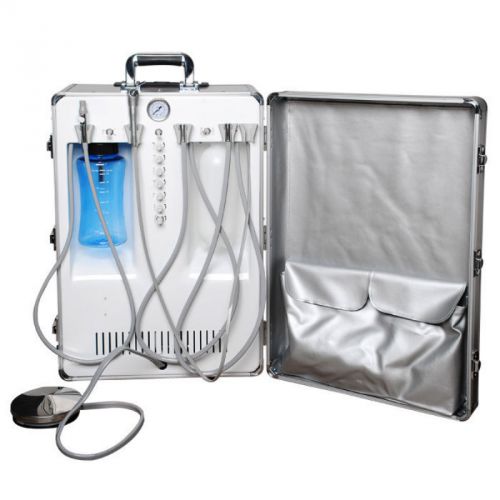 DENTAL PORTABLE DELIVERY UNIT ROLLING CASE ALL SETS COMPRESSOR High quality