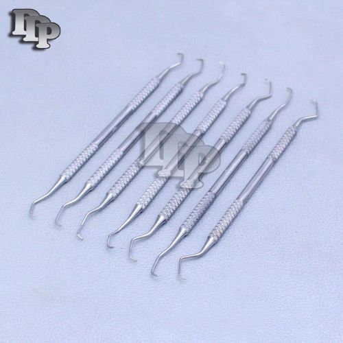 Periodontal Gracey Curettes Set of 7 Dental Instruments