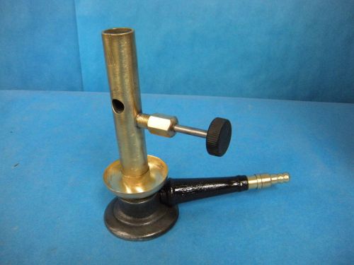 Vintage brass lab bunsen burner 7.5&#034; for sale