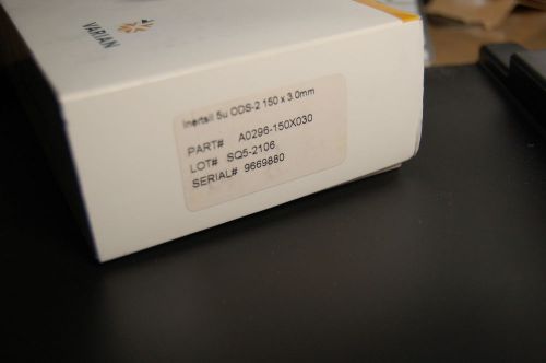 New HPLC column Varian Inertsil ODS-2, 5 um 3 x 150 mm  Part No. AC296-150X030