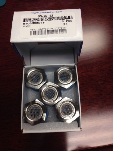 Swagelok tube fitting, mud dauber, 3/4 in. male npt, ss-md-12 lot of 5 for sale