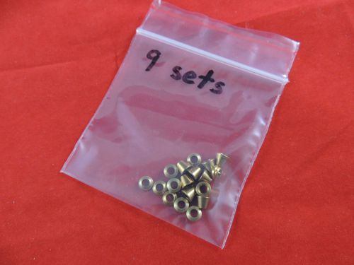 New Lot 9 Pairs Swagelok 1/8 Inch Brass, B-200 Ferrules