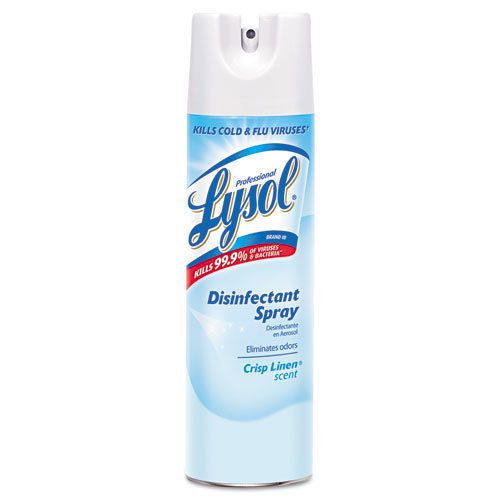 Lysol disinfectant spray, aerosol, 19 fl oz, crisp linen scent, ea - rac74828 for sale