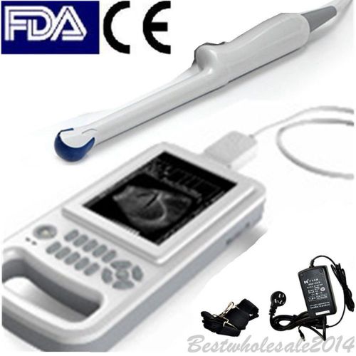 Full Digital Laptop LED Ultrasound Scanner +Transvaginal probe, Free by DHL