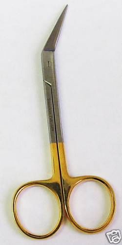 T/C Iris Angular Scissors 4.5&#034;  Surgical Dental Instruments New