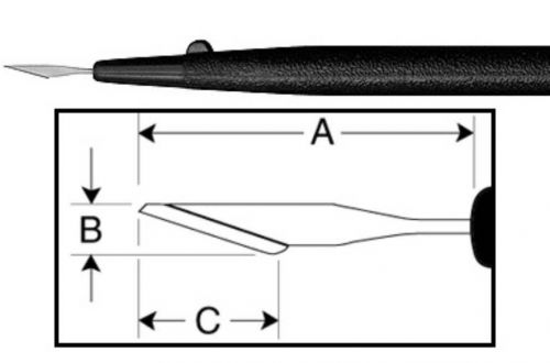 3X-ZABBY&#039;S EDGE Stab Knife 30 Degree Z -7430 10/per box -809