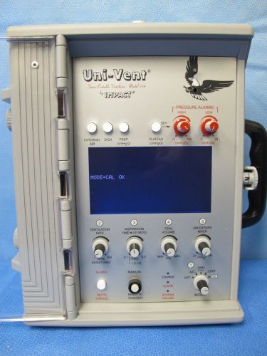 Impact Eagle 754 Uni-Vent Transport Ventilator - Low Hours - Tested