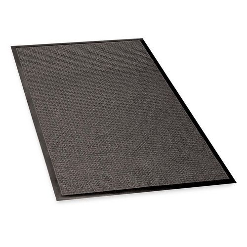 Genuine Joe 59473 Waterguard 3-Ft. X 5-Ft. Indoor/Outdoor Mat, Charcoal