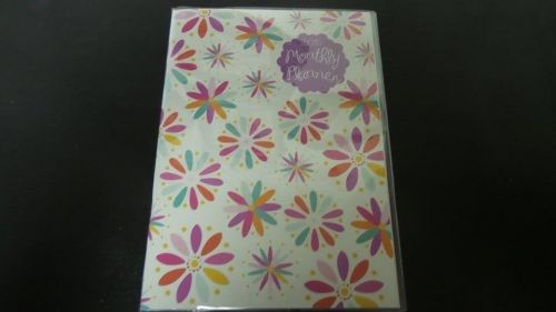 2015 BRAND NEW PLANNER, MONTHLY , COLORFUL FLOWERS, ADDRESSES, CONVERSIONS, ETC