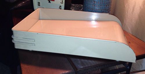 Vintage Metal Desk Paper File Holder Organizer