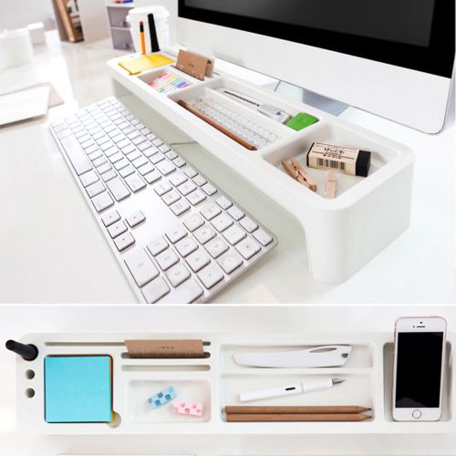 Desk Organizer Clean Ivory My Room SYSMAX Top Desk Organizer