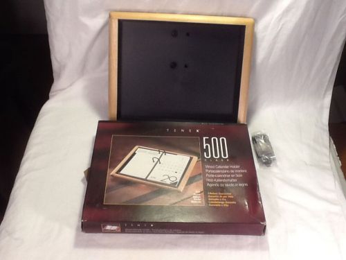 NIB TENEX Wood Frame Oak 500 Class Calender Holder